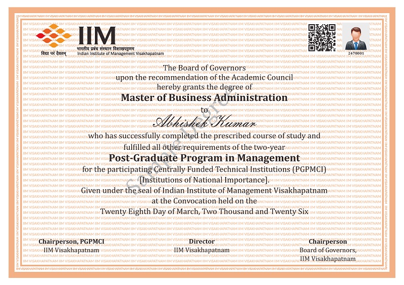 PGPMCI-MBA-Sample Certificate